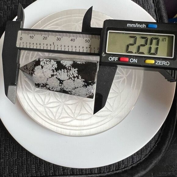 Snowflake Obsidian Crystal Tower (#2) - Picture 7 of 10